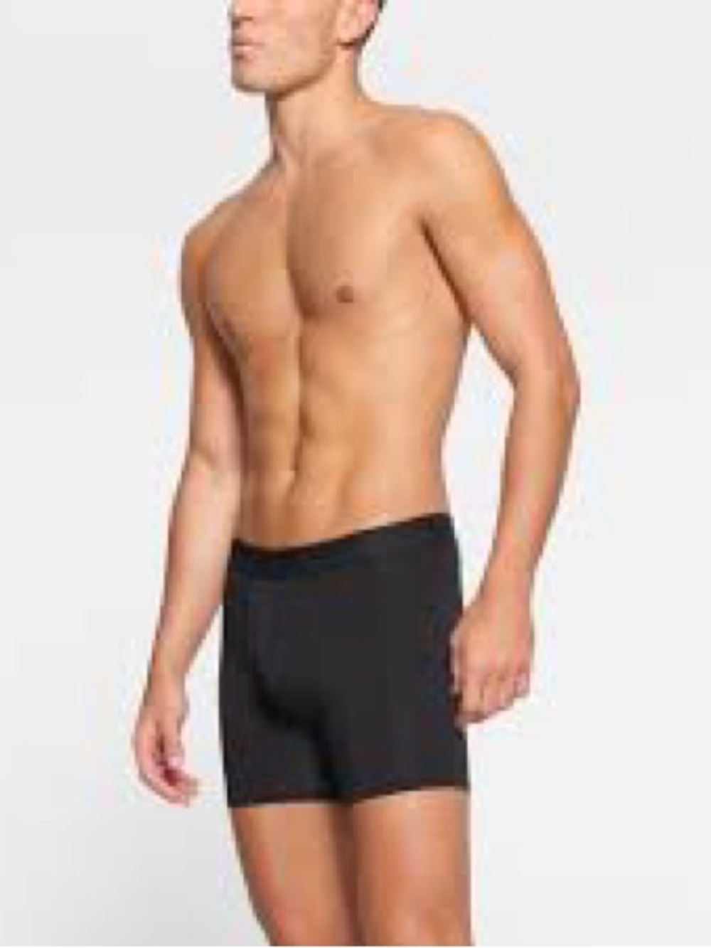 SKIMS Men's Black Boxer Briefs — Stretch Support Trunk
